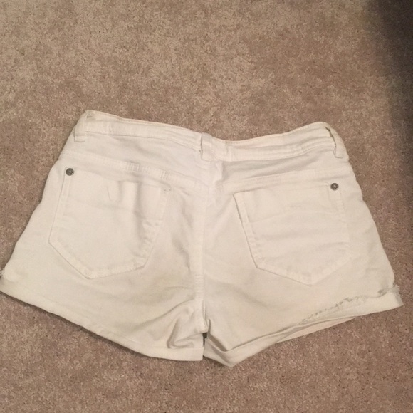 White Denim Shorts - Picture 2 of 2